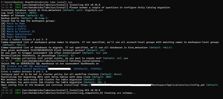 ucx configure 1 -