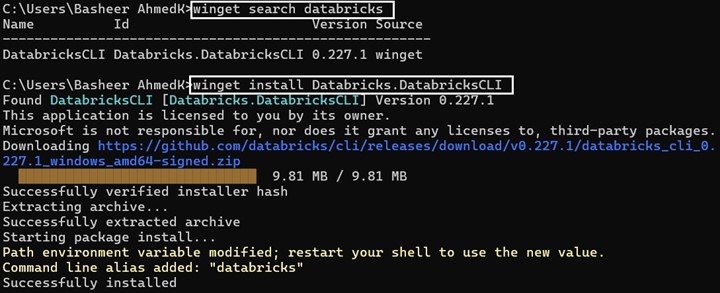 winget install databricks -